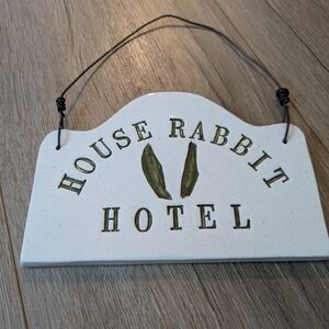 Bunny Hotel Sign House Rabbit